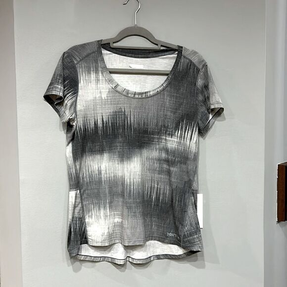 Marmot Tops - Marmot Women Gray Storm Size L‎ Logan Hiking T-shirt BIN C